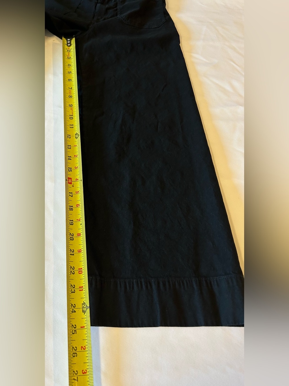 Maeve Anthropologie The Colette magic fabric Wide-Leg pants black size 27 - Picture 9 of 14